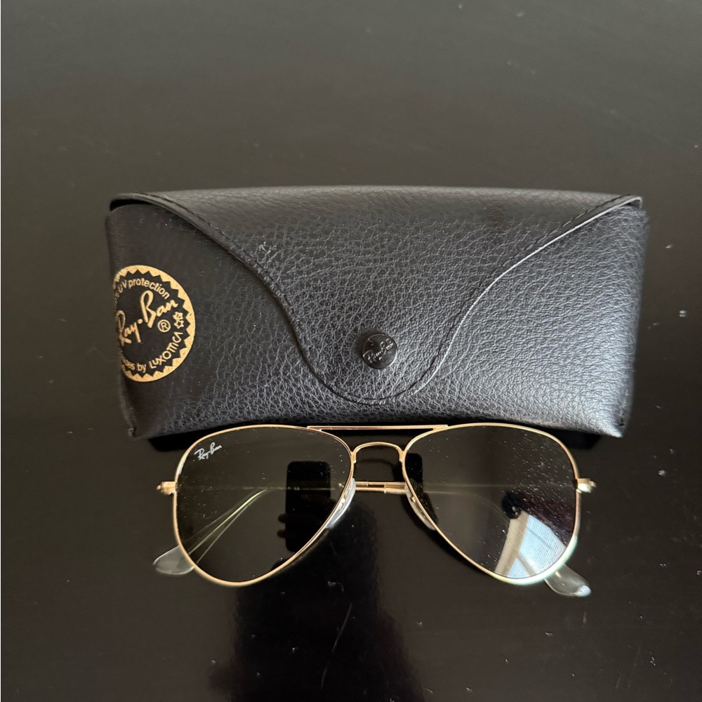 Ray-Ban Kids Sunglasses - Gold Frame with Black Lenses